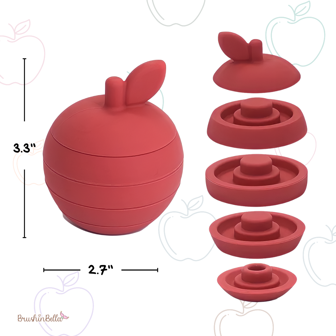 BrushinBella Silicone Stackable Toys (Watermelon/Apple)