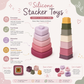 BrushinBella Silicone Stacker Toy Set (Heart Stacker/Nesting Cups)