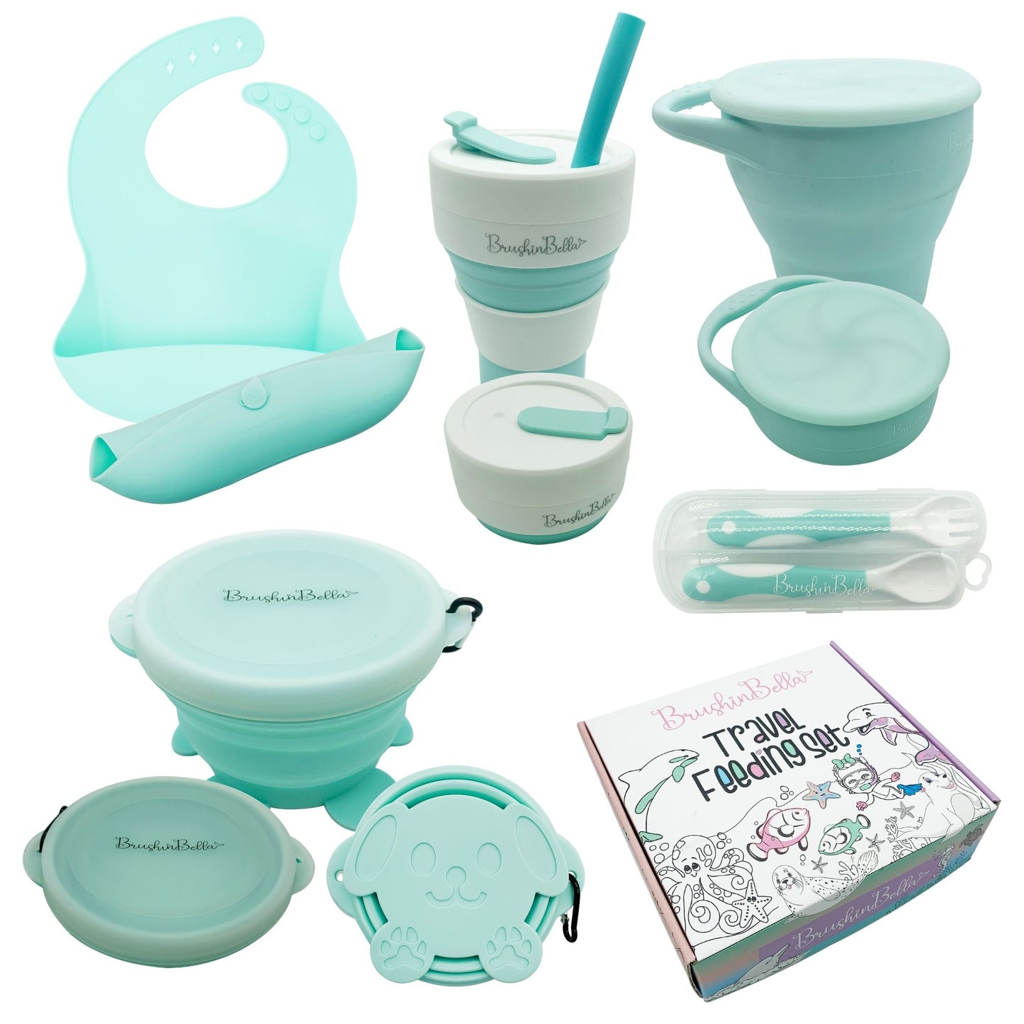 BrushinBella Travel Feeding Set