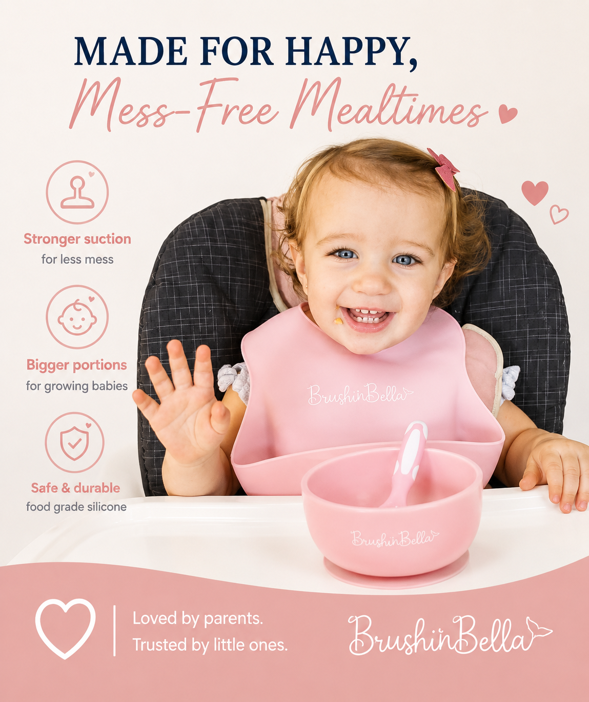 BrushinBella Silicone Feeding Set