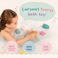 BrushinBella Silicone Bath Toy Animal Set with Stacking Cups