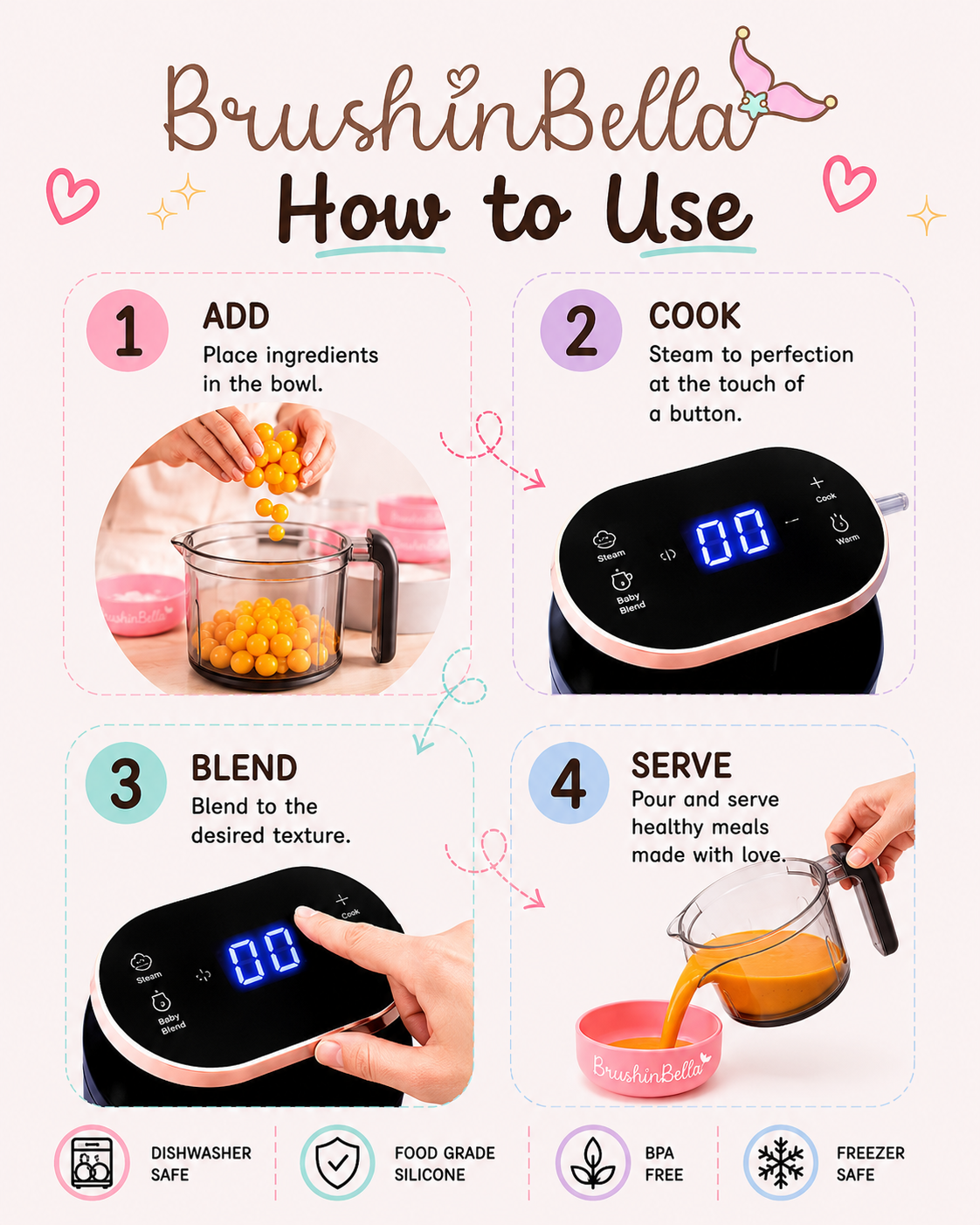 BrushinBella Baby Food Maker