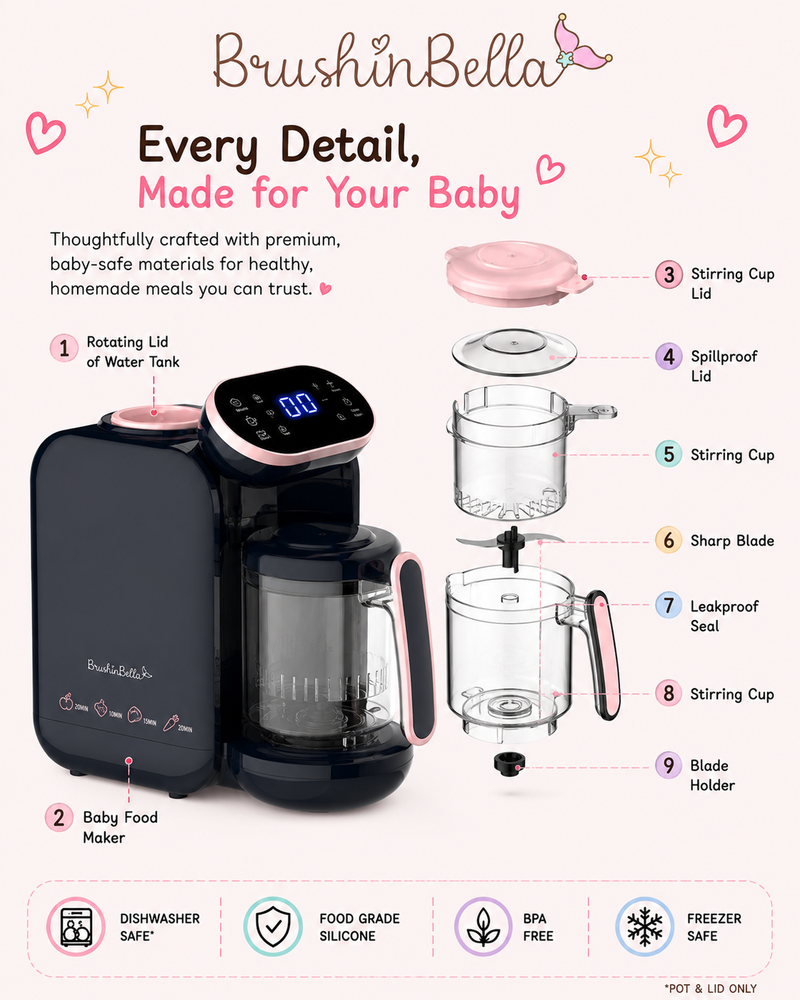 BrushinBella Baby Food Maker