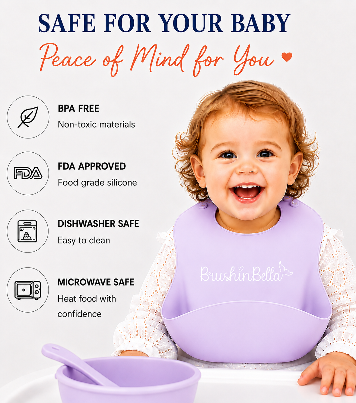 BrushinBella Silicone Feeding Set
