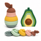 BrushinBella Silicone Stackable Toys (Avocado/Pear)